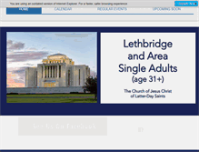 Tablet Screenshot of lethbridgesingles.org